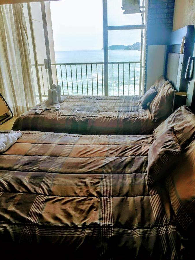 Suite En Torres Gemelas A Pie De Playa 611 Acapulco Bagian luar foto