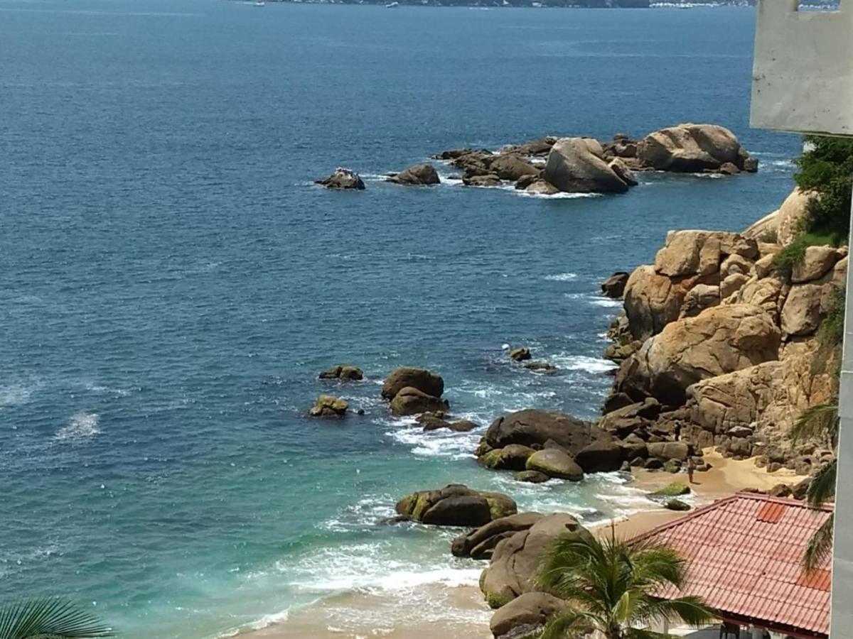 Suite En Torres Gemelas A Pie De Playa 611 Acapulco Bagian luar foto